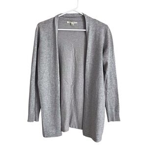 Cyrus Grey Open Front Cardigan Sweater Knit Neutral Office Casual Women’s Small
